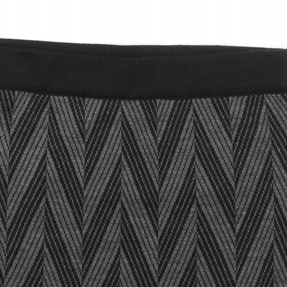Kenar Womens Brown Geometric Acrylic Mini Skirt Size L