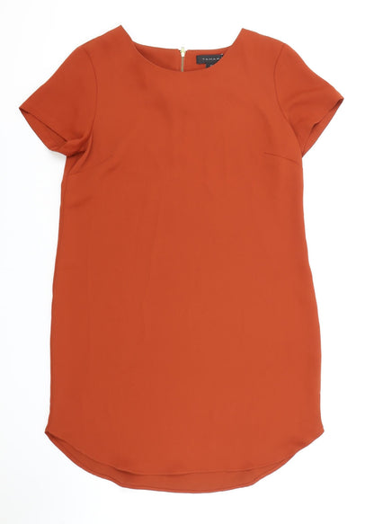 Womens UK Size 12 Tahari Orange Basic Blouse