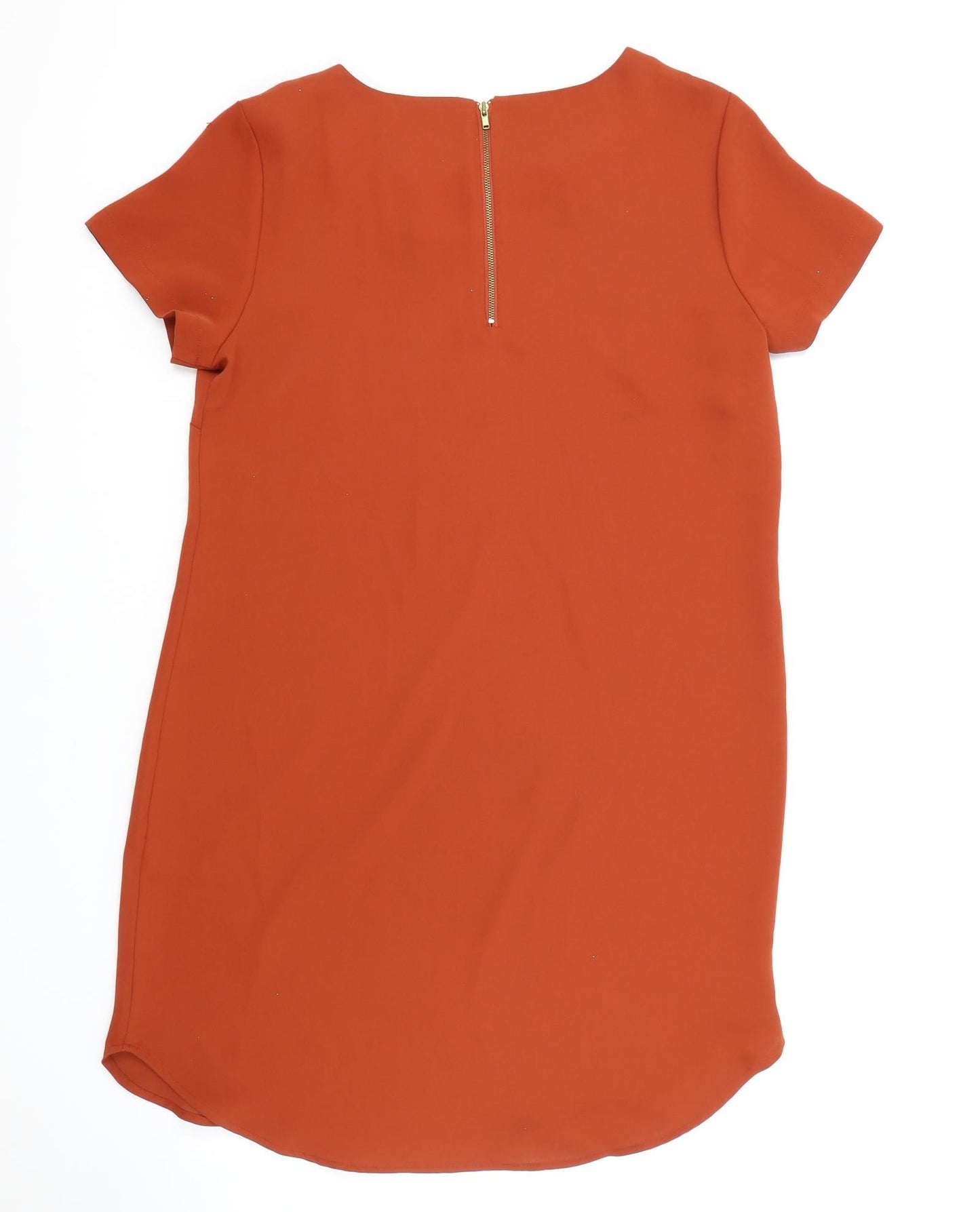Womens UK Size 12 Tahari Orange Basic Blouse