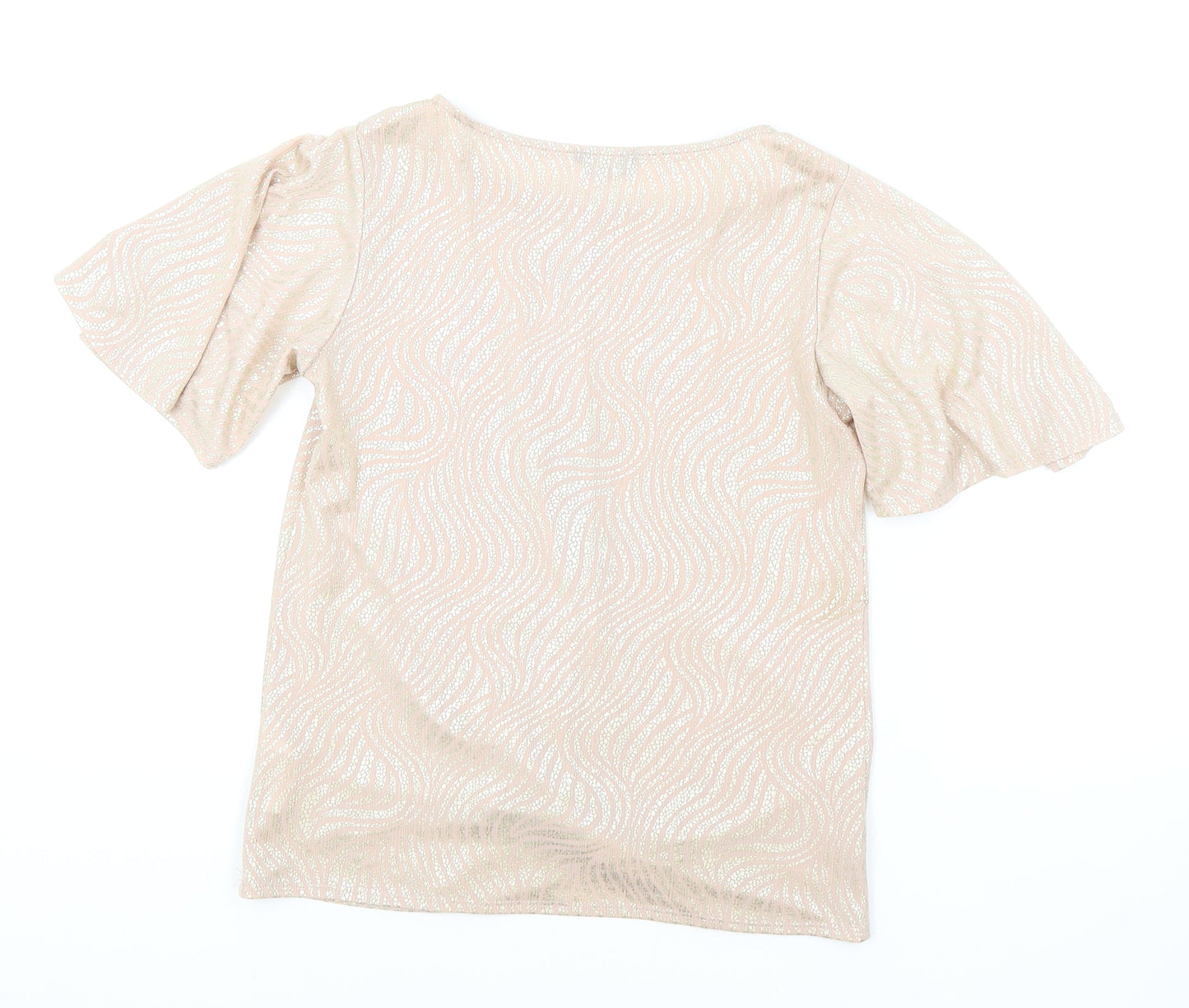 Womens UK Size 8 M&Co Pink Basic T-Shirt