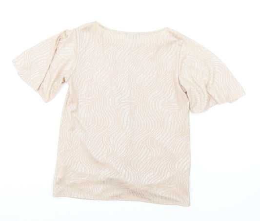 Womens UK Size 8 M&Co Pink Basic T-Shirt