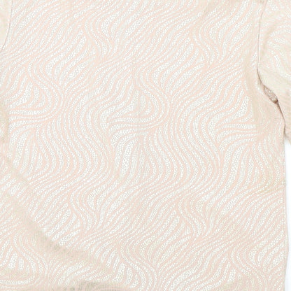 Womens UK Size 8 M&Co Pink Basic T-Shirt