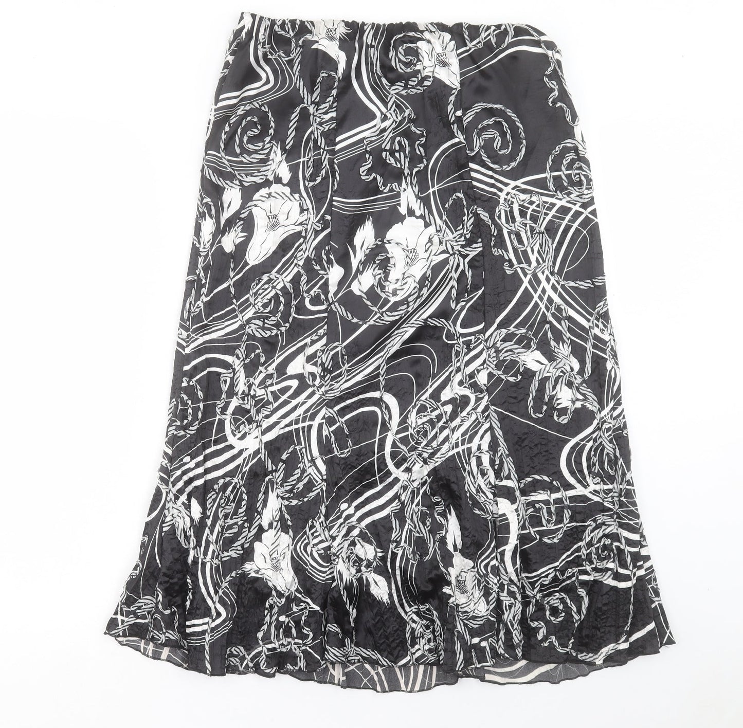 Womens UK Size 14 Saloos A-Line Chiffon Skirt