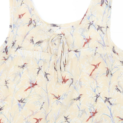 Womens UK Size M New Look Beige Camisole Tank