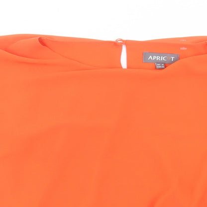 Womens UK Size 8 Apricot Orange Basic T-Shirt