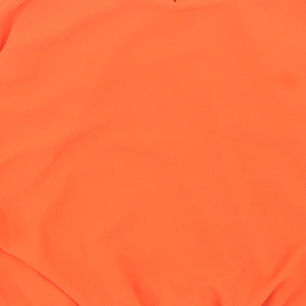 Womens UK Size 8 Apricot Orange Basic T-Shirt