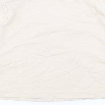Marks and Spencer Womens Beige Cotton Pullover Sweatshirt Size M Pullover