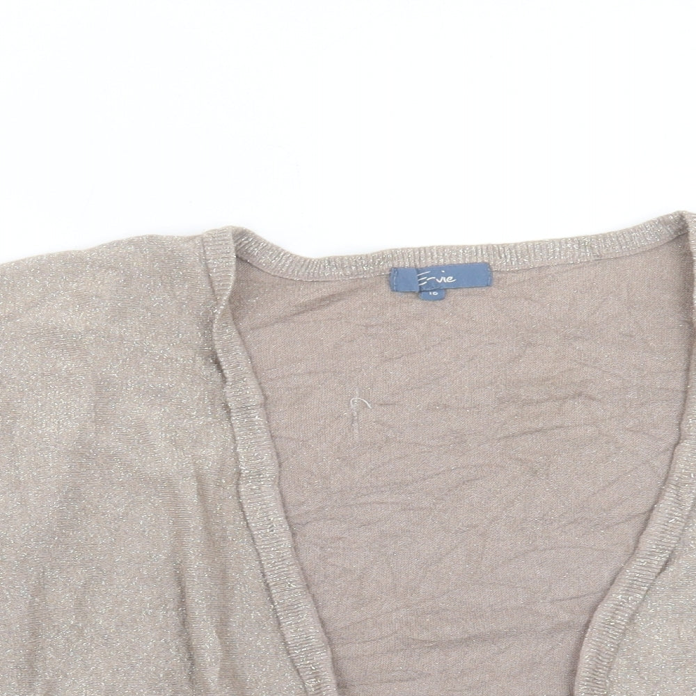 Womens UK Size 16 evie Gold Cardigan Jumper