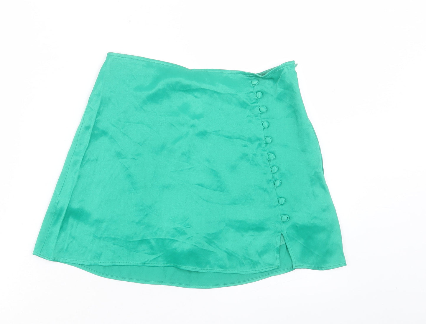 Womens UK Size S Zara A-Line Satin Skort