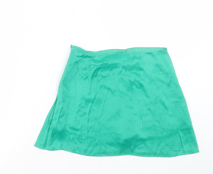 Womens UK Size S Zara A-Line Satin Skort