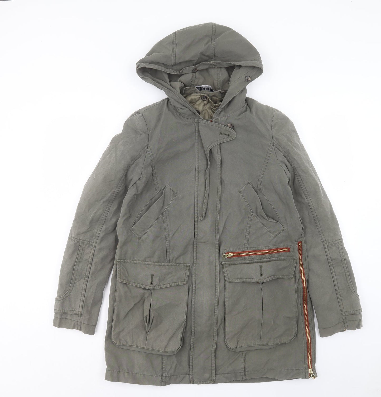 Womens UK Size XS Zara Green Jacket