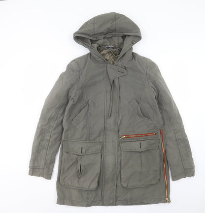 Womens UK Size XS Zara Green Jacket