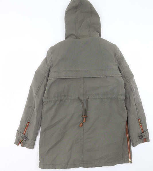 Womens UK Size XS Zara Green Jacket