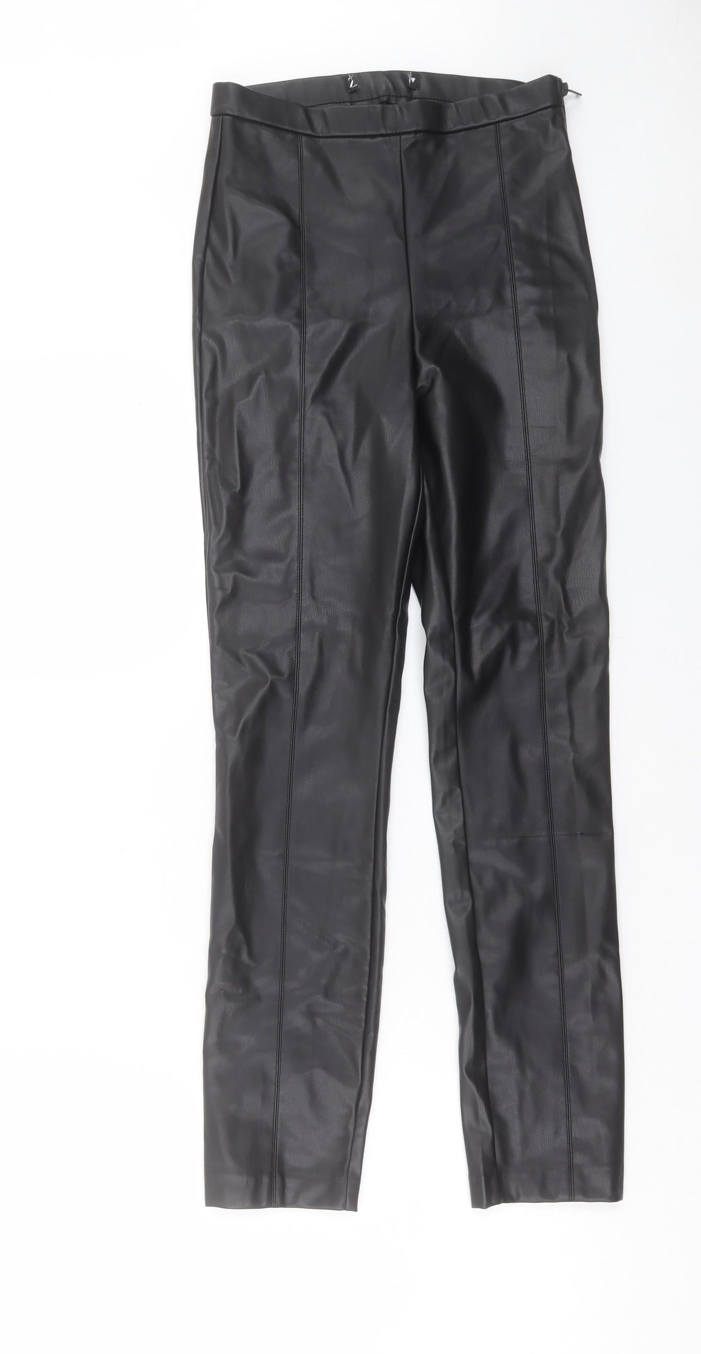 Womens UK Size 24 in Zara Regular Fit  Black Trousers