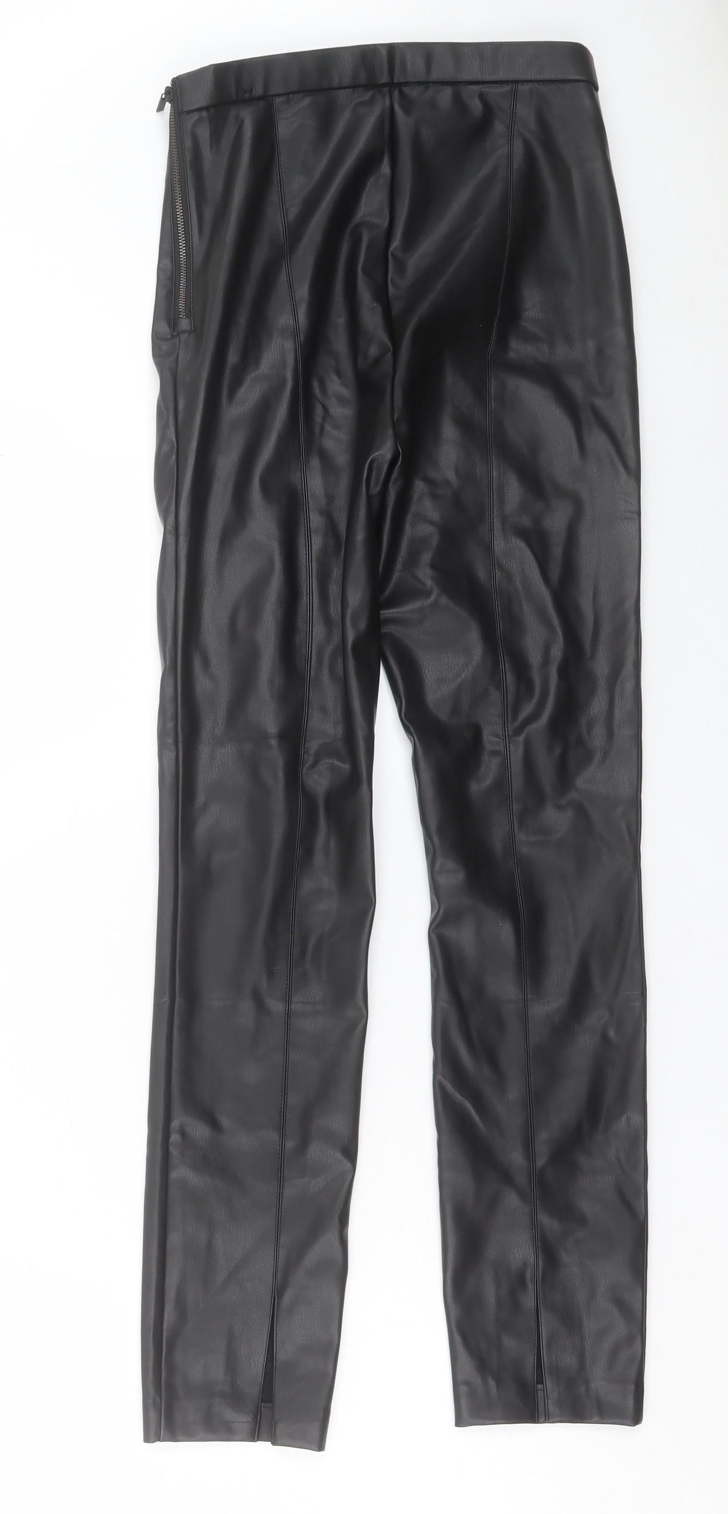 Womens UK Size 24 in Zara Regular Fit  Black Trousers