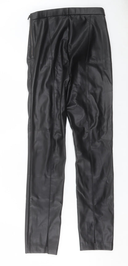 Womens UK Size 24 in Zara Regular Fit  Black Trousers