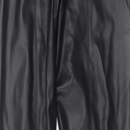 Womens UK Size 24 in Zara Regular Fit  Black Trousers