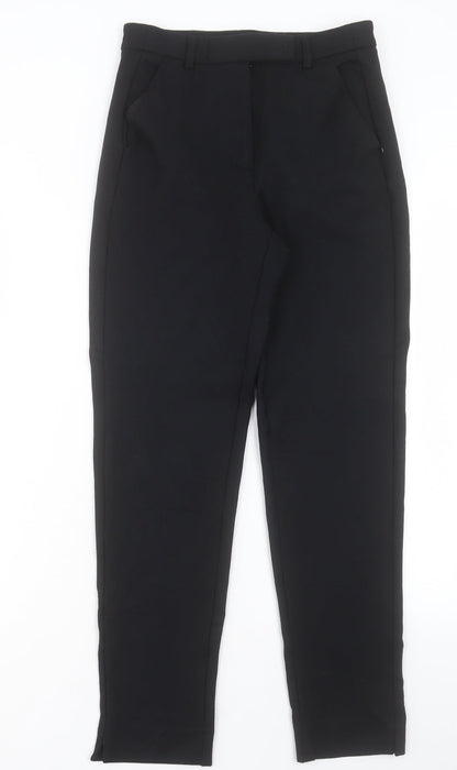 Womens UK Size 8 Marks and Spencer Slim Fit  Black Trousers