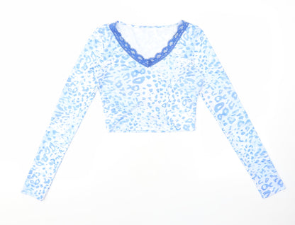 Womens UK Size XS SheIn Multicoloured Cropped T-Shirt