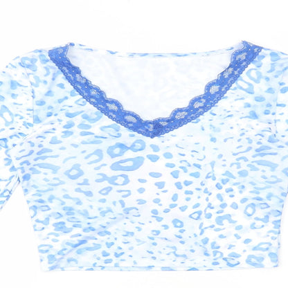 Womens UK Size XS SheIn Multicoloured Cropped T-Shirt
