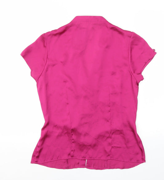 Womens UK Size 12 Vogue Pink Basic Blouse
