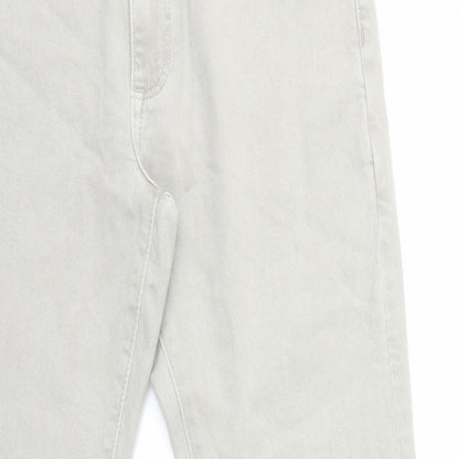 Marks and Spencer Womens Grey Cotton Skinny Jeans Size 30 in L29 in Regular Tie