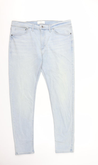 Womens UK Size 38 in Marks and Spencer Regular Fit Skinny Blue Jeans