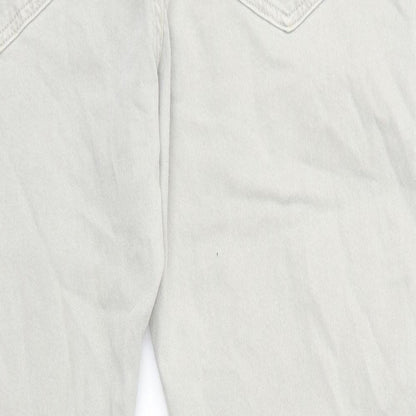 Marks and Spencer Womens Grey Cotton Skinny Jeans Size 40 in L30.5 in Regular Zip