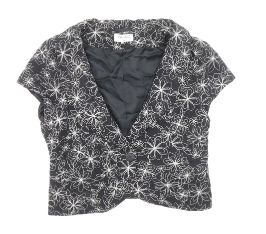 Womens UK Size 14 Kaliko Black Jacket