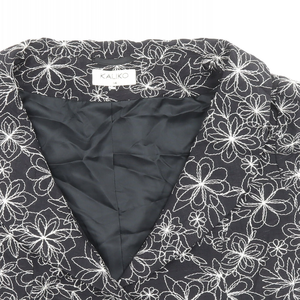 Womens UK Size 14 Kaliko Black Jacket