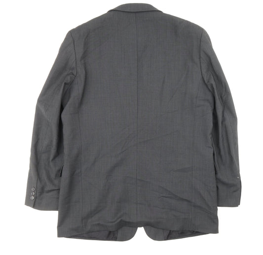 NEXT Mens Grey Wool Jacket Suit Jacket Size 42 - Outer Pockets