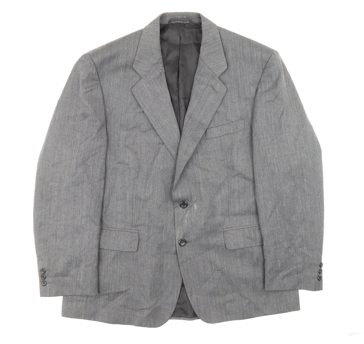 Burton Mens Grey Polyester Jacket Suit Jacket Size 44 - Outer Pockets