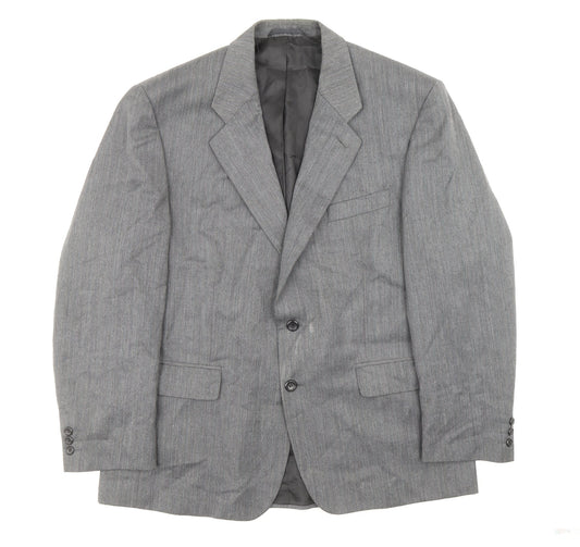 Burton Mens Grey Polyester Jacket Suit Jacket Size 44 - Outer Pockets