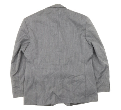 Burton Mens Grey Polyester Jacket Suit Jacket Size 44 - Outer Pockets