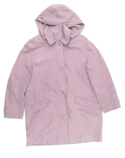 Womens UK Size M Klass Purple Parka Coat
