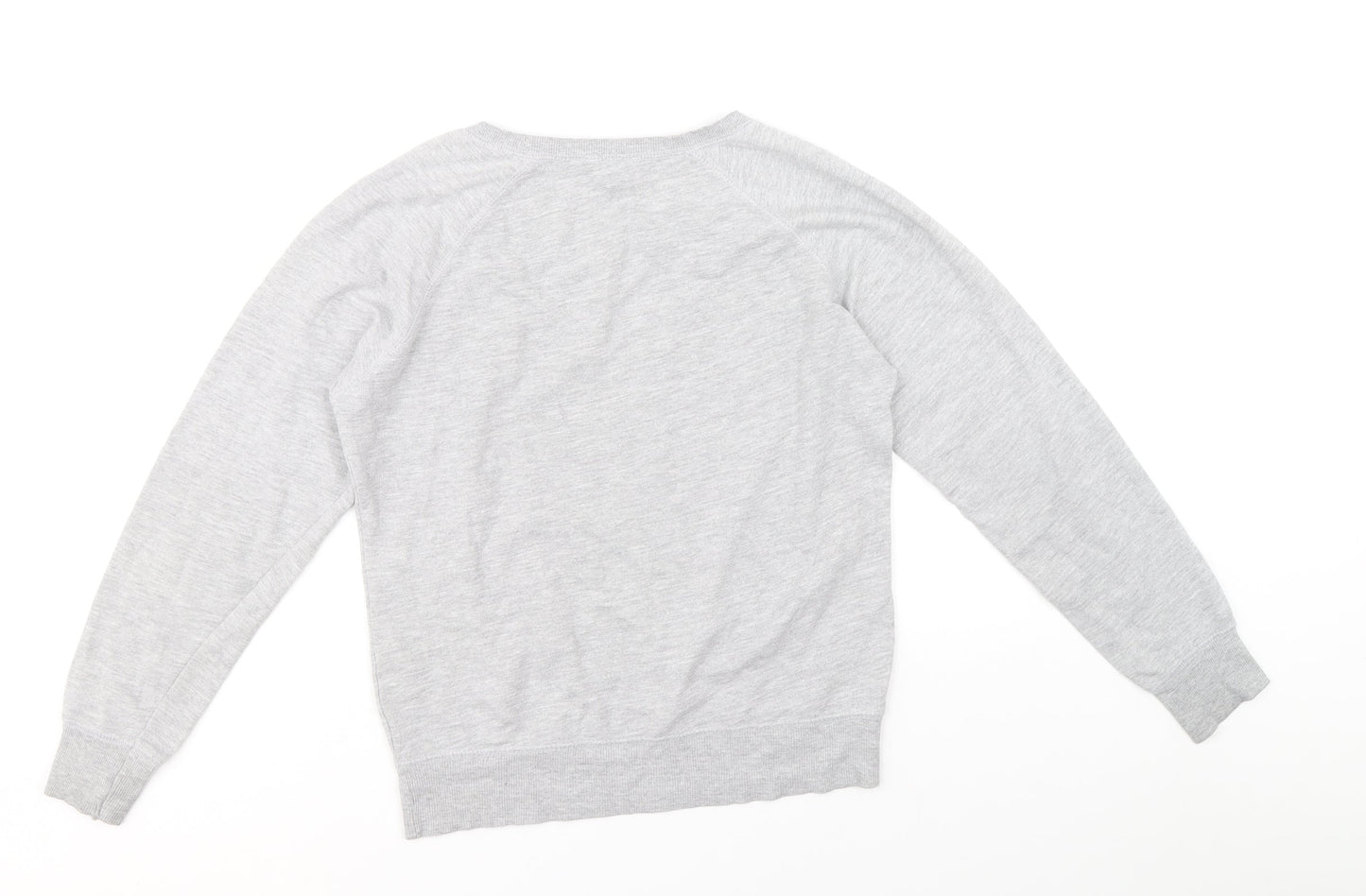 New Look Girls Grey Cotton Pullover Sweatshirt Size 12-13 Years - Honolulu Surfer