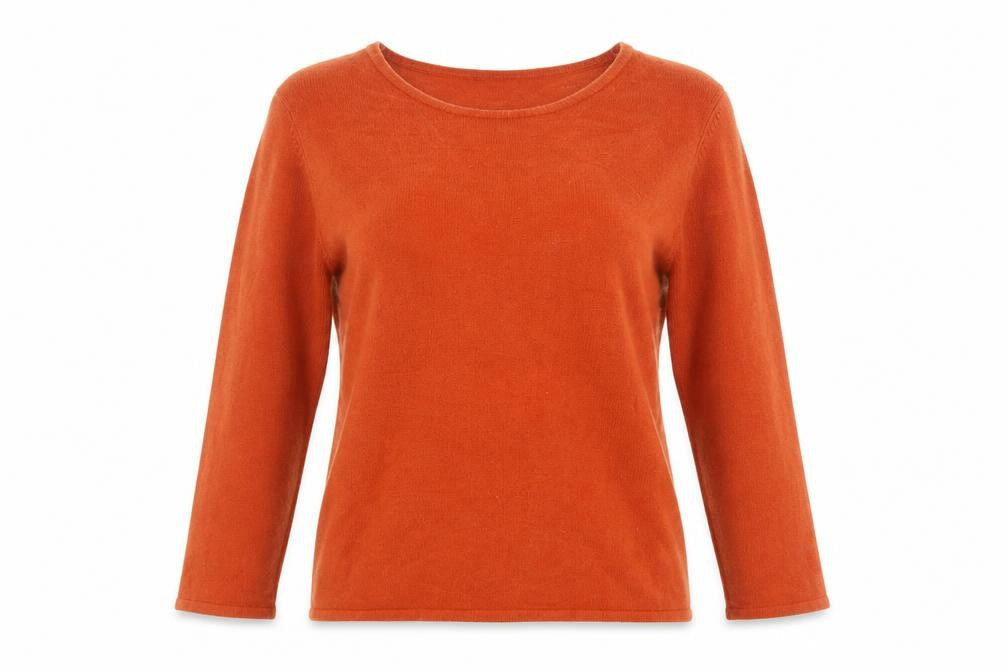 Womens UK Size S Bonmarché Orange Pullover Jumper