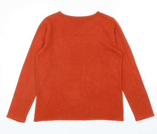 Womens UK Size S Bonmarché Orange Pullover Jumper