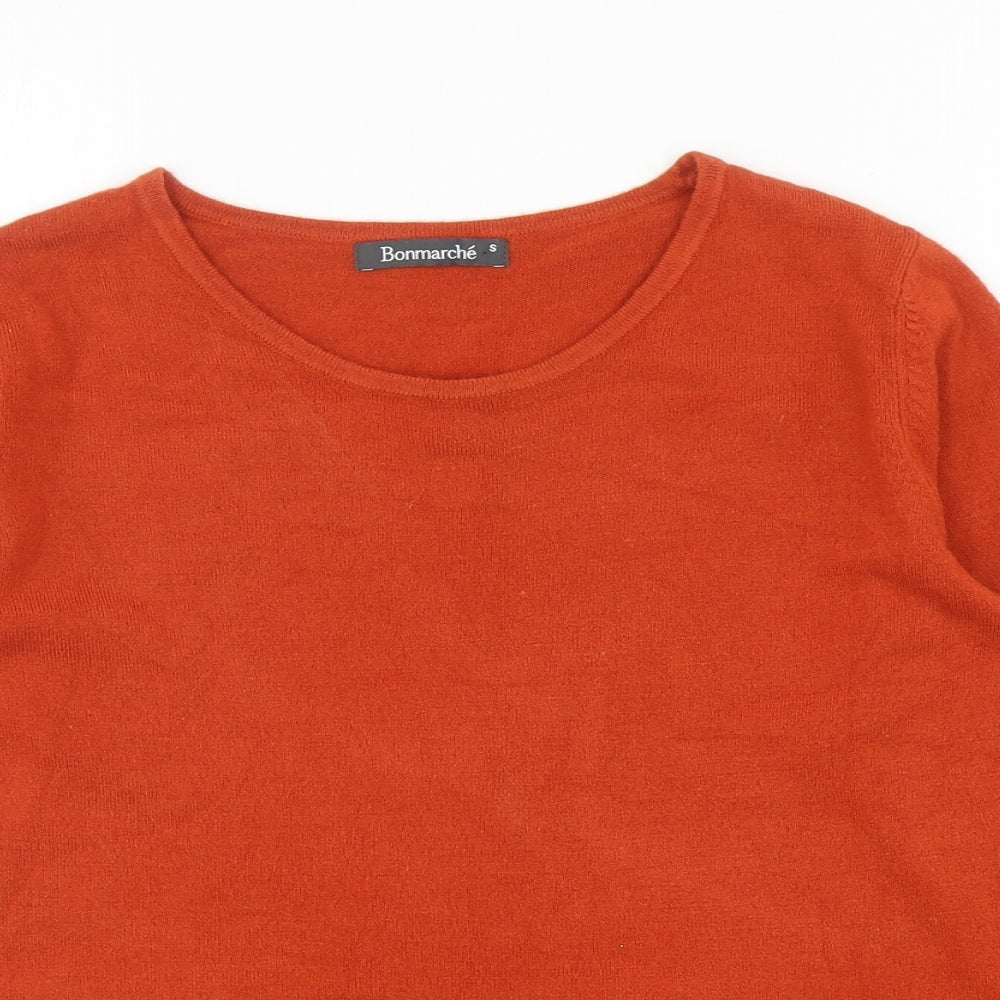 Womens UK Size S Bonmarché Orange Pullover Jumper