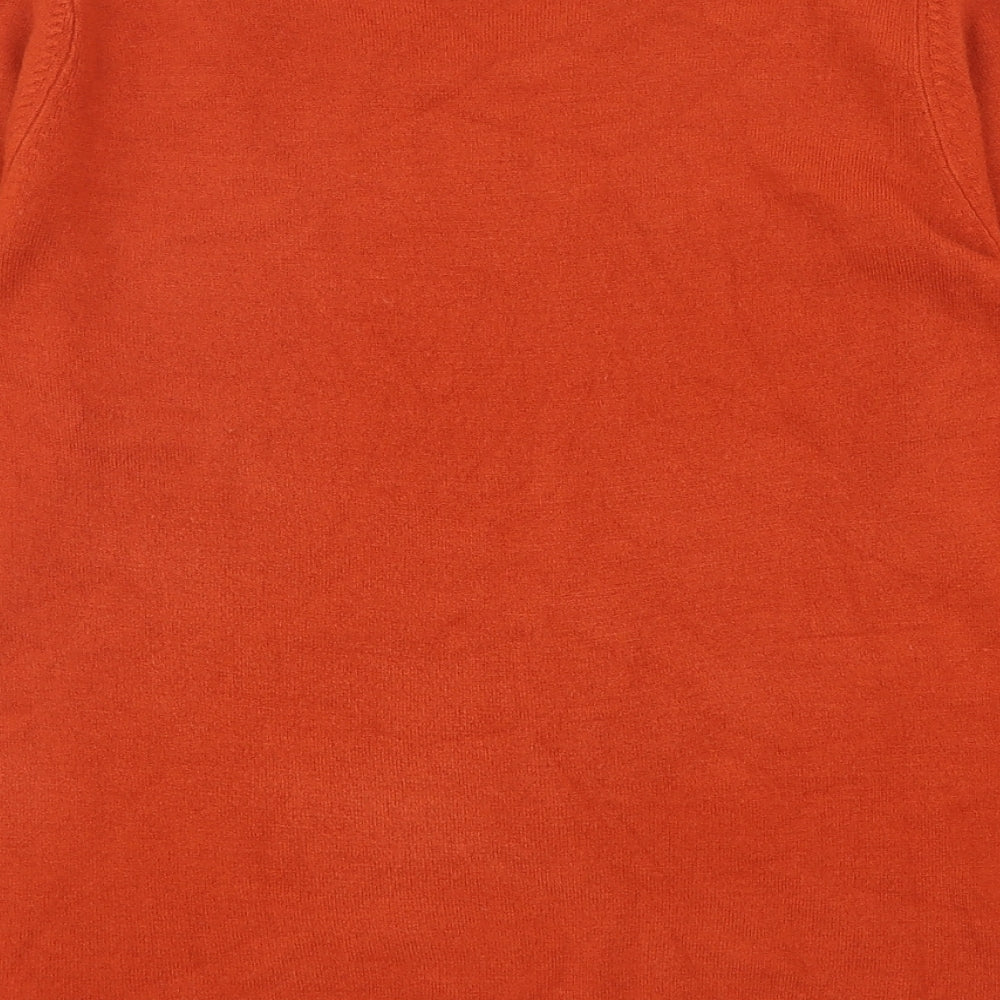 Womens UK Size S Bonmarché Orange Pullover Jumper