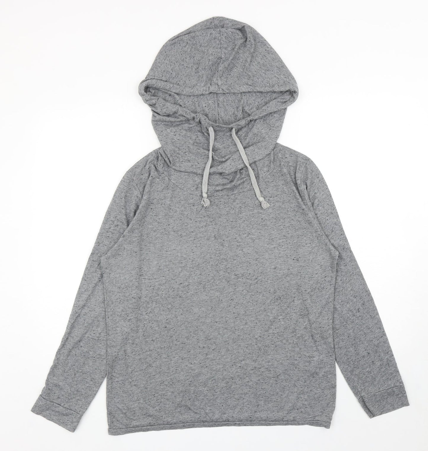 River Island Womens Grey Polyester Pullover Hoodie Size M Pullover