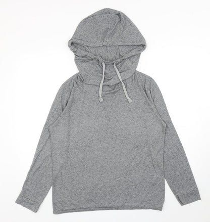 River Island Womens Grey Polyester Pullover Hoodie Size M Pullover