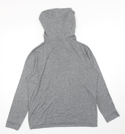 River Island Womens Grey Polyester Pullover Hoodie Size M Pullover