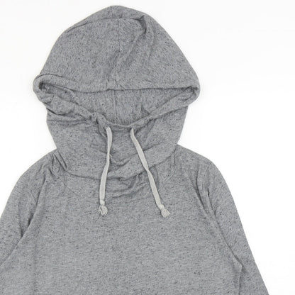 River Island Womens Grey Polyester Pullover Hoodie Size M Pullover