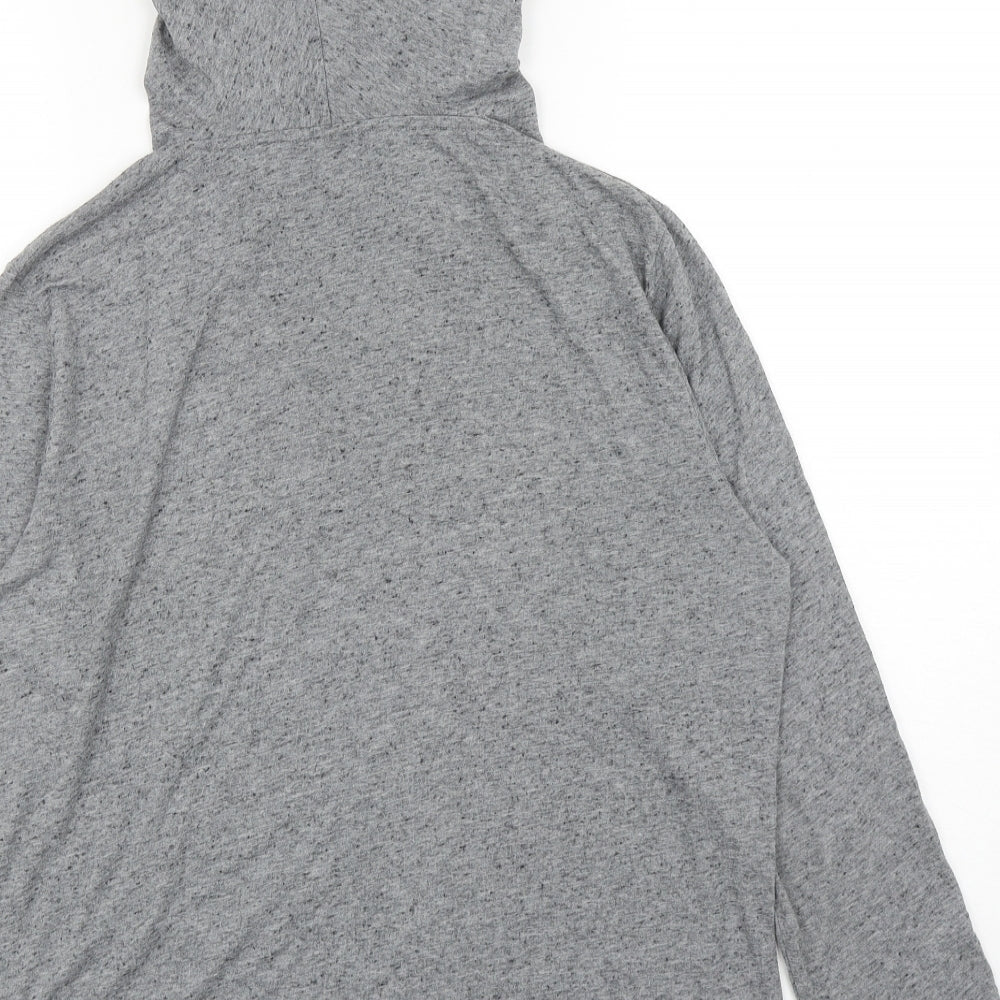 River Island Womens Grey Polyester Pullover Hoodie Size M Pullover