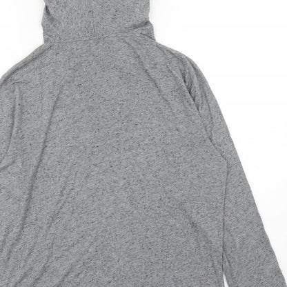 River Island Womens Grey Polyester Pullover Hoodie Size M Pullover