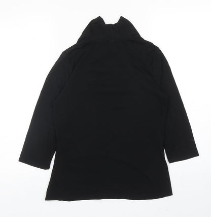 Womens UK Size M Amaryllis Black Basic Blouse