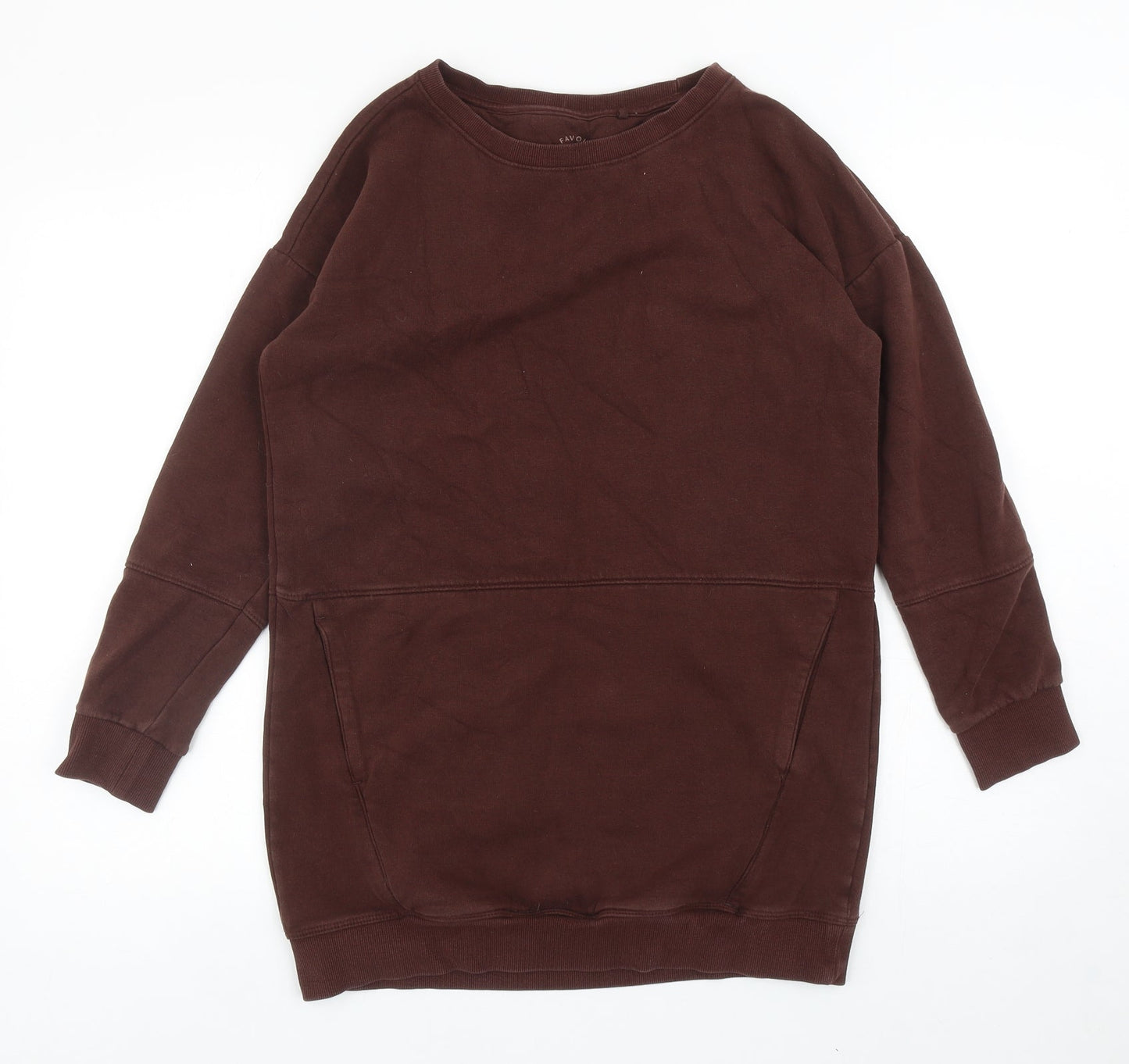 Womens UK Size S NEXT Brown Pullover Sweatshirt