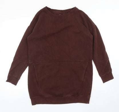 Womens UK Size S NEXT Brown Pullover Sweatshirt