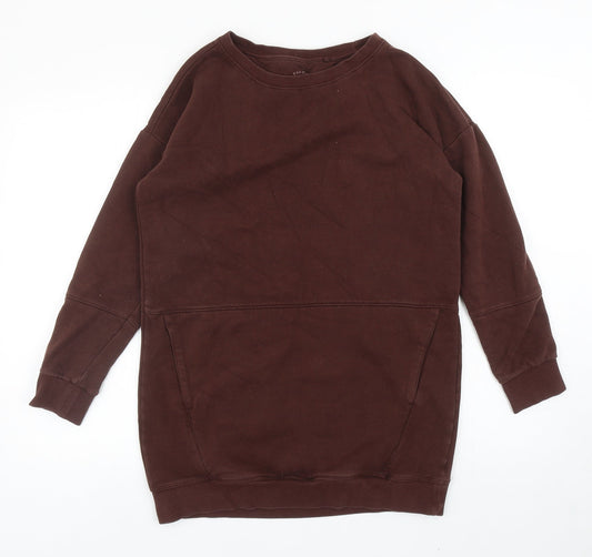 Womens UK Size S NEXT Brown Pullover Sweatshirt